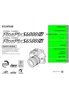 Fujifilm FinePix S6000 fd manual. Camera Instructions.